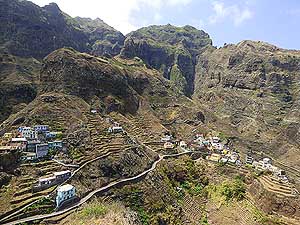 Cape Verde/Santo Ant�o: Fontainhas on the north coast