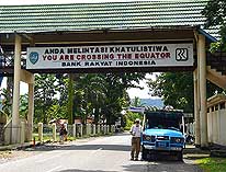 Bonjol/Sumatra/Indonesia: Our 27th Equator-Crossing, this time from North to South