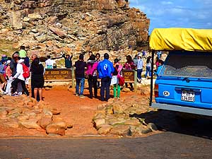 South Africa/Cape of Good Hope: Together with a lot of other tourists at the 